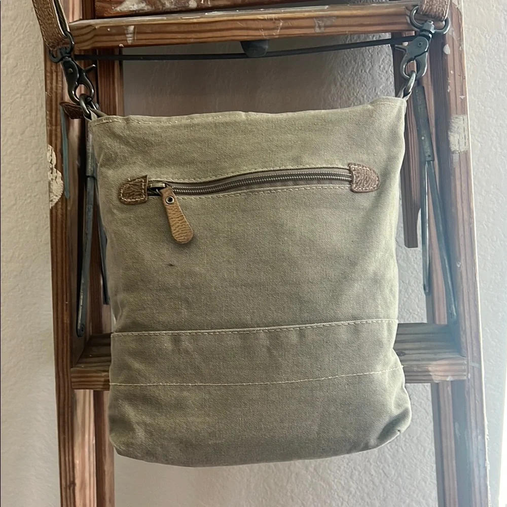 Myra Bag Black and Brown Crossbody Bag - Picture 3 of 6